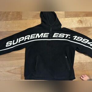 SUPREME Polartec Half Zip Hooded Sweater